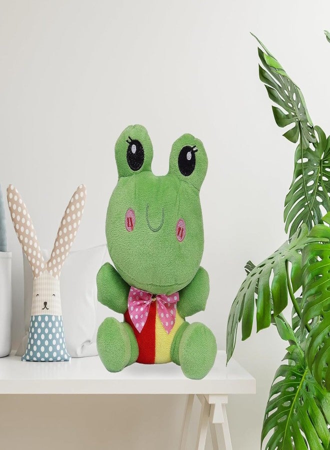 DearJoy Naughty Frog Soft Toy - Green, 25cm - Image 4